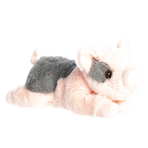 Aurora® Adorable Flopsie™ Tidbit Mini Pig™ Stuffed Animal - Playful Ease - Timeless Companions - Pink 12 Inches