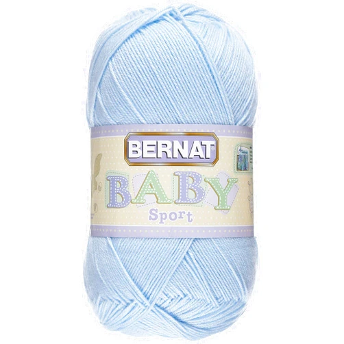 Bernat Baby Big Ball Sport Yarn, 12.3 oz, Gauge 3 Light, 100% Acrylic,Baby Blue