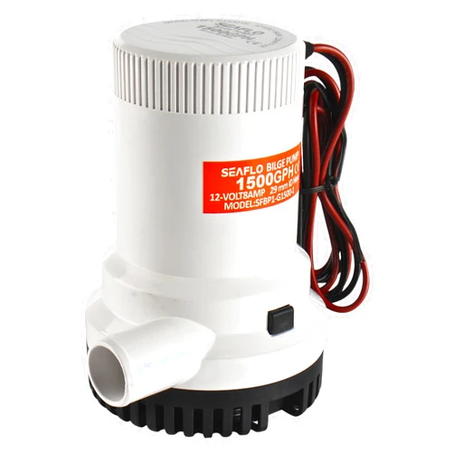 SEAFLO 01 Series 1500 GPH Bilge Pump – 12V, 1-1/8