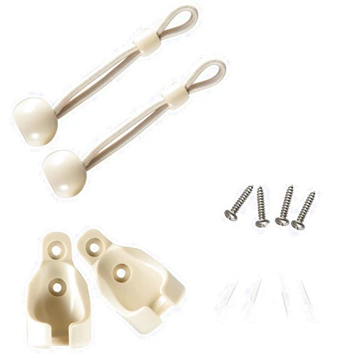 Lihopefe Sun shading components Bunge kit and end cover, weather resistant, suitable for Coolaroo outdoor roller blinds, outdoor blinds, and roller blinds(Bungee kit)