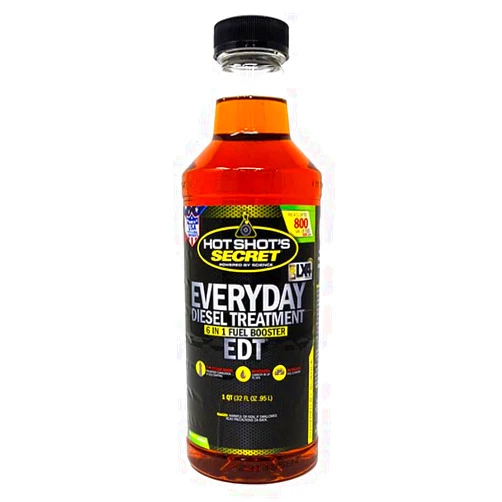 Hot Shot's Secret Everyday Diesel Treatment 32oz, 6-in-1 Diesel Additive - Injector Cleaner, Fuel System Cleaner, Fuel Additive Boosts Cetane