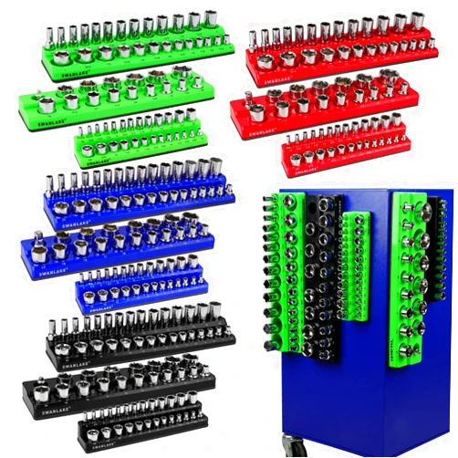 SWANLAKE GARDEN TOOLS SWANLAKE Magnetic Socket Organizer Set, 1/4