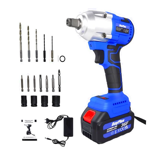 Feidak 21V Electric Cordless Impact Wrench 420Nm Torque Impact Gun 1/2