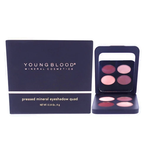 Youngblood Mineral Cosmetics Natural Pressed Mineral Quad Eyeshadow - 4 g / 14 oz (Vintage)