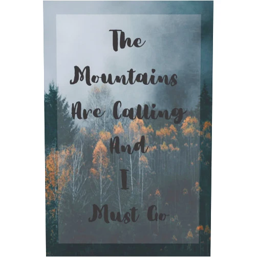 By Cardinal Colours (Author) The Mountains Are Calling And I Must Go: A Wander Lust's Notebook and Journal
