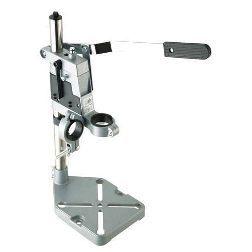 ATPEAM Drill Press Adapter for Hand Drill | Double Hole Universal Bench Clamp Portable Drill Press Stand Workbench Repair Tool Dremel Drill Press for Drilling Collet Workshop Aluminum base
