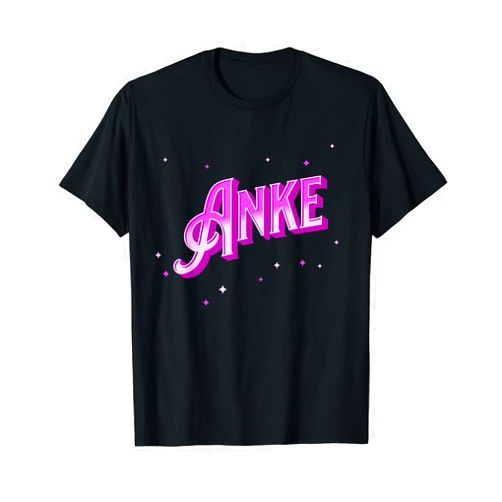 Anke Name Mädchen und Frauen Anke Name Personalised T-Shirt