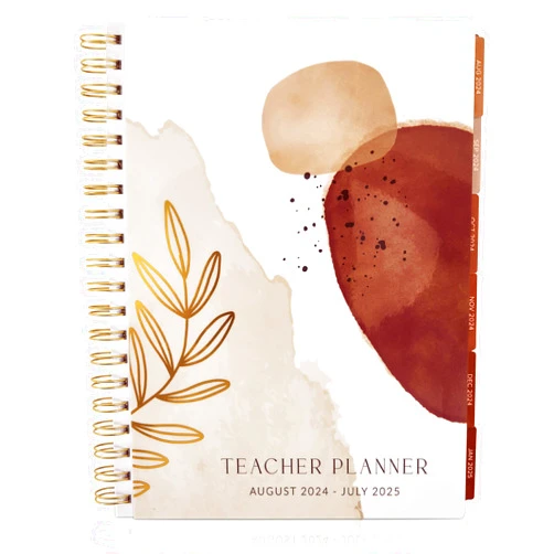 ZICOTO Aesthetic Teacher Planner For The 2024-2025 Academic School Year - Your All Incl. 8.5