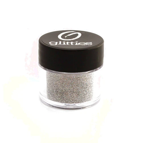 Glitties Silver Jewel - Holographic Loose Fine Glitter Powder (.008