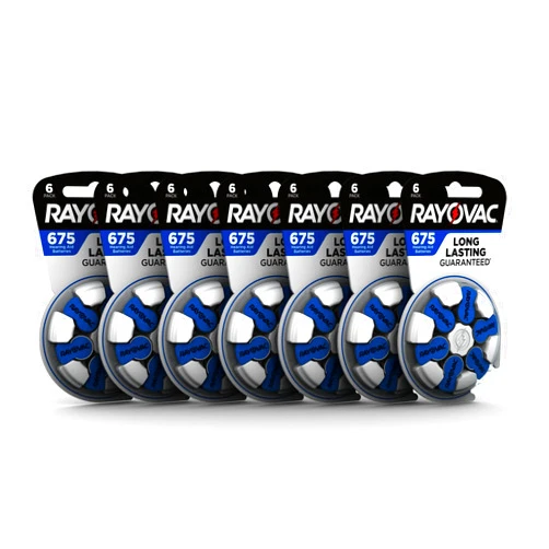 Rayovac Hearing Aid Batteries Size 675 for Hearing Aid Devices (42 Count)