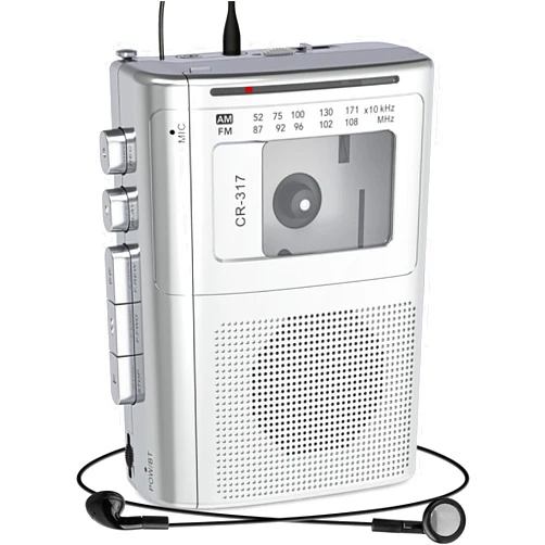 Gracioso Portable Cassette Player Recorder with Bluetooth Transmitter, AM FM Cassette Player with Headphone Jack & Big Speaker,Microphone Jack, 2*AA Battery Opearated Cassette Tape Player