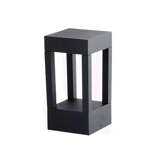 MTDYGHXQ Outdoor Post Light Fixtures IP65 Waterproof Pillar Pole Lamp Modern Black Square Post Column Lamp LED Landscape Light Patio Deck Patio Decorative Light
