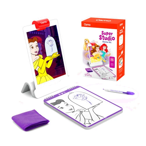 Osmo - Super Studio Disney Princess Starter Kit for iPad - Ages 5-11 - Drawing Activities - (Osmo iPad Base Included)