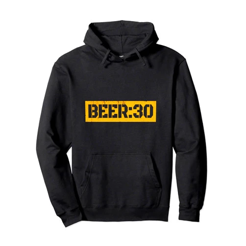 Original Beer Slogans - DZignLine Beer 30 Vintage Distressed Funny Beer Saying Meme Pullover Hoodie