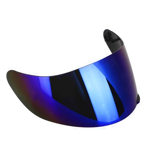 Qiilu Helmet Lens Visor, Qiilu Motorcycle Visor, Full Face Motorcycle Visor Lens Windshield Replacement Fit for AGV K3SV K5(Blue)