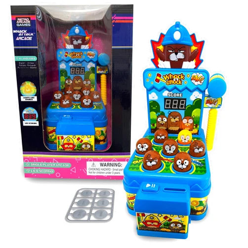 Thin Air Brands Whack Attack Arcade – The Light and Sound Hammer Game - Interactive Educational Toys for Toddlers & Kids, Pounding Toy for 3 4 5 6 7 8+ Year Old Boys/Girls