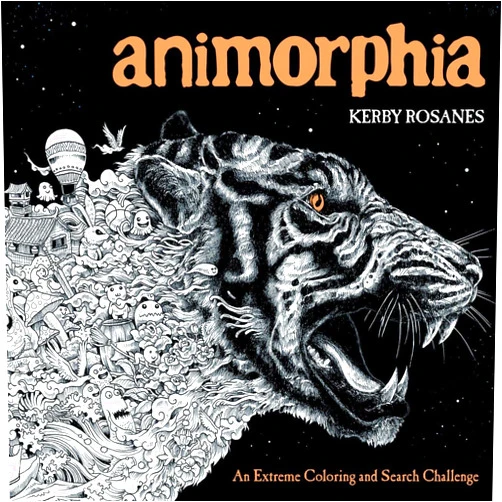 Kerby Rosanes Animorphia: An Extreme Coloring and Search Challenge