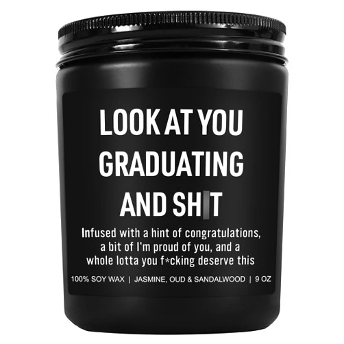 Younift Funny Grad Candle, Graduation Gifts for Women, College Graduation Gifts, High School, Masters Degree Graduation Gifts, Phd, Nurse Graduation Gifts, 2024 Graduation Gifts for Him, Her