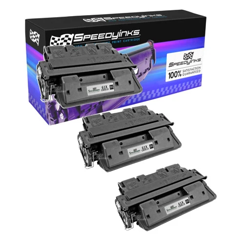 SPEEDYINKS Speedy Inks Remanufactured Toner Cartridge Replacement for HP 61X C8061X High Yield (Black, 3-Pack) Compatible with HP Laserjet: 4100, 4100dtn, 4100mfp, 4100n, 4100tn, 4101mfp
