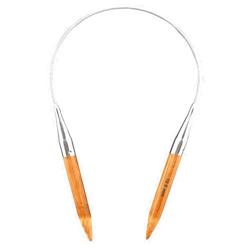 Mdoker Bamboo Circular Knitting Needle Size 15 24 Inch Circular Knitting Needles for Handmade Knitting DIY and Any Weaven Yarn Projects(US Size 15,10mm)