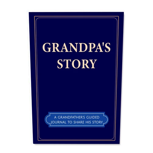 HouseBegan Grandpa's Story, Grandpa I Want to Know Your Life Story, A Grandfather's Guided Journal Keepsake Book for Grandpa to Fill out about His Life Journey, Grandparent Memory legacy Book, Sentimental Birthday, Father's Day Christmas Gifts for Grandpa