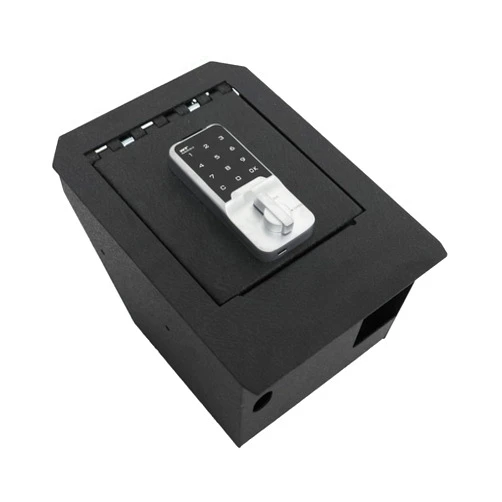 WASAI Center Console Gun Safe Vault - WASAI Premium In-vehicle Console Lock Box Compatible with Tesla Cybertruck 2024 with Heavy Gauge Steel, Electronic Keypad Lock.