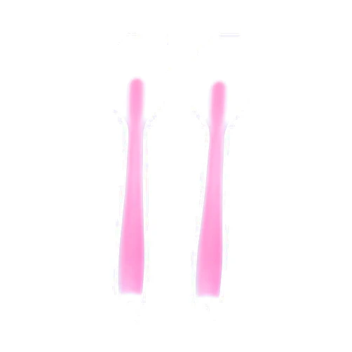 DECHOUS 2pcs Silicone Scraper Mini Spatula Silicone Baking Scraper Cream Scraper Silicone Spatulas Non Stick Silicone Food Scraper Silicone Baking Spatula Rubber Spatula Cake Tool Red