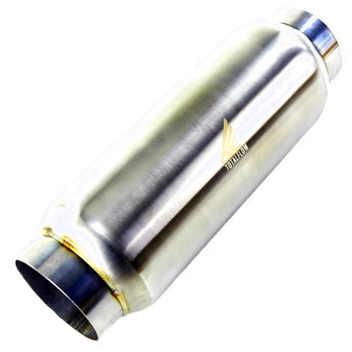 TOTALFLOW 12105 Mini Race Exhaust Muffler | 304 Stainless Steel | 3
