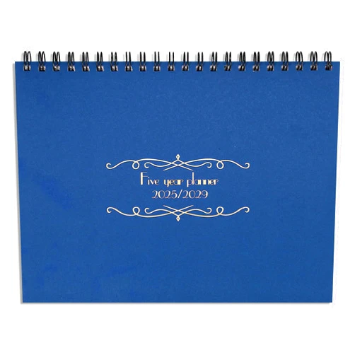Zhanmai 5 Year Planner Calendar with Tabs 2025 to 2029 11 x 8.5 Inches 5 Year Calendar Monthly Schedule Organizer Spiral Bound (Dark Blue)