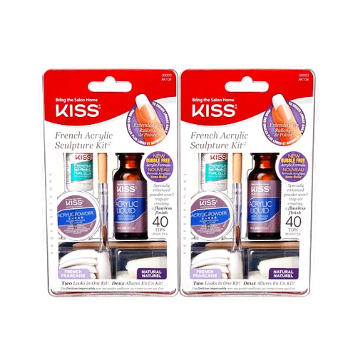 Kiss French Acrylic Sculpture Kit (2 PACK)