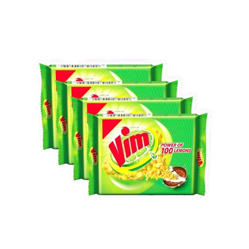 (Vim ) Vim Dishwash Bar Pack of 4 (120g * 4 = 480g)