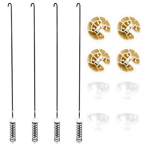 Azdele Updated W10780045 Washer Suspension Rod Kit, Fit for Whirlpool Kenmore, Washer Parts for Amana，Part Kit NTW4516FW2, NTW4516FW3, WTW4816FW2, NTW4516FW1, WTW4800BQ1 Suspension Rods, W10821951