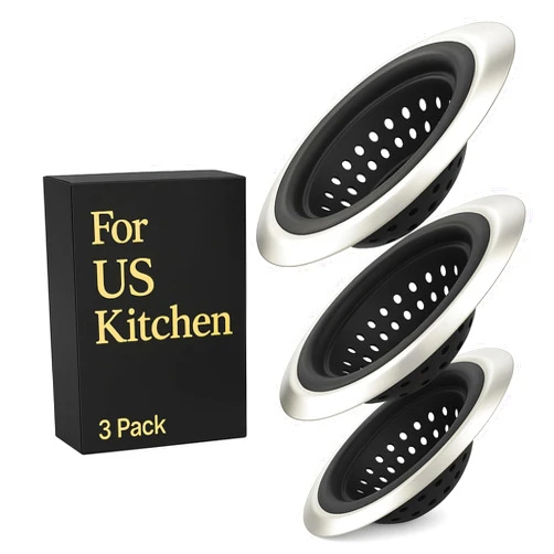 NESTINDECOR For OXO Sink Strainer 3 Pack – Silicone Kitchen Sink Drain Strainer, Replacement for OXO Good Grips – Sink Stopper for Kitchen Drain