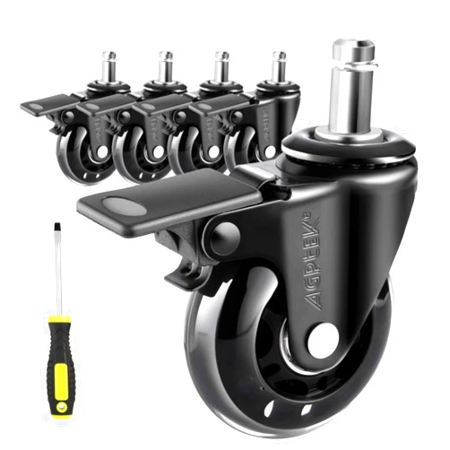 AGPtEK Office Chair Casters with Brake Heavy Duty 2.5