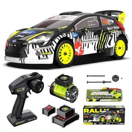 RIAARIO 1/10 Brushless RC Cars, 50 MPH Rally Car, Gyro, 4WD Monster Truck, 8+ Ages