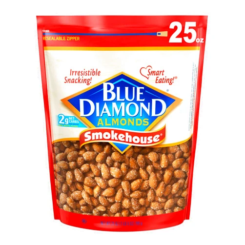 Blue Diamond Almonds Smokehouse Flavored Snack Nuts, 25 Oz Resealable Bag (Pack of 1)