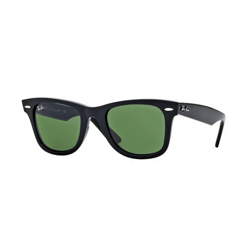 Ray-Ban Ray Ban RB2140 WAYFARER Sunglasses For Men For Women Black/Crystal Green 54 Millimeters