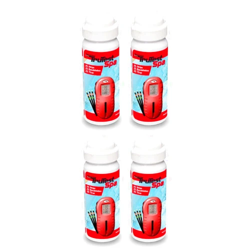 AquaChek 4 522255 Spa Hot Tub TruTest Digital Strip Reader Bottles - 200 Strips