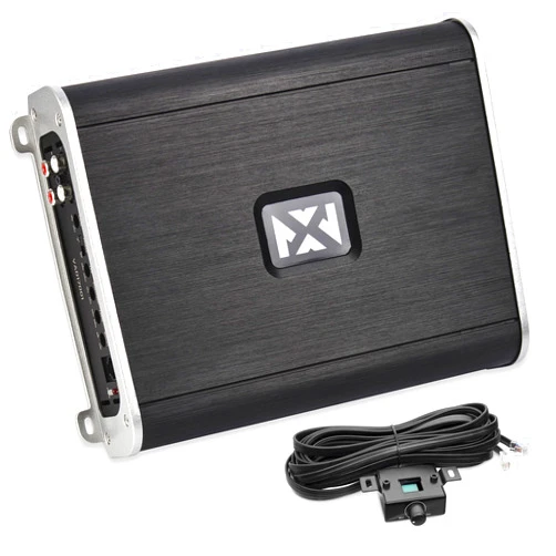 NVX VAD17001 Monoblock 1-Ch Class D Amplifier 3400W Max, 1700W RMS High Power, 1/2/4-ohm Stable, Low Pass X-Over, Bass Boost, Remote Subwoofer Bass Knob, for Car/Truck/Marine/UTV/Motorcycle
