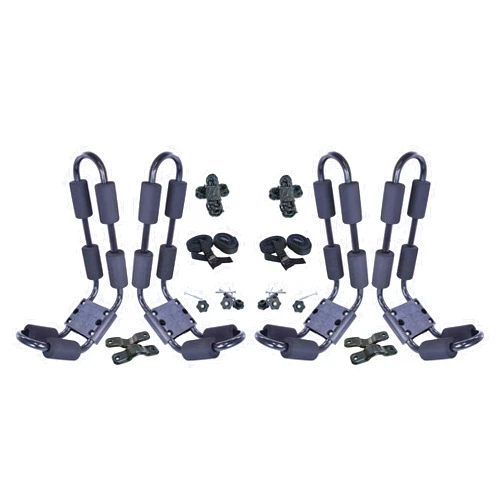 Ecorack Malone EcoRack J-Style Kayak Rack Carriers, Economy 2 Pack, Universal Fit, Adjustable Pads, Corrosion Resistant, Limited Five Year Warranty, USA (ER127)