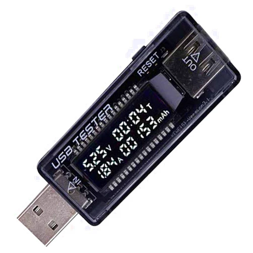 JacobsParts USB Power Meter Voltage Current Capacity Tester 5-20V 3A Test Chargers and Cables