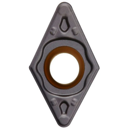 Sandvik Coromant T-Max U Carbide Turning Insert, DCMT, 55 Degree Diamond, UF Chipbreaker, GC4215 Grade, Multi-Layer Coating, DCMT 3(2.5)2-UF, 3/8