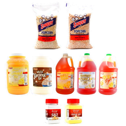 Snappy Mix & Match Popcorn Kernels, Oil & Salt Do-It-Yourself Popcorn Kit, 3 Pack