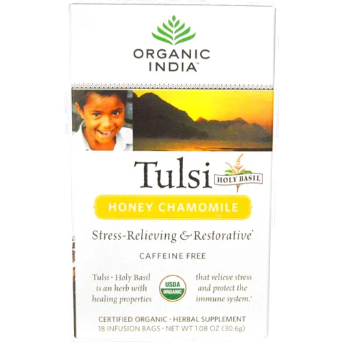 Organic India Tulsi Tea Honey Chamomile - 18 Tea Bags