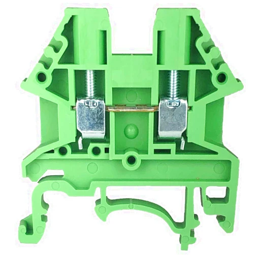 International Connector Dinkle Green DK2.5N-GN DIN Rail Terminal Block Screw Type UL 600V 20A 12-22AWG, Pack of 100