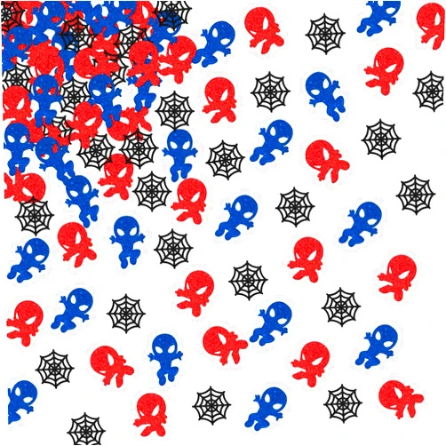 ShuanQ 120pcs Spider Man Confetti - Cartoon Movie Theme Birthday/Baby Shower Party Table Decoration Kits for Kids Boys - Super Hero Birthday Party Favors Decoration Scatters for DIY Crafts