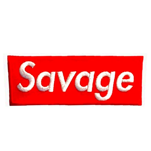 PatchClub Savage Patch Iron On/Sew On, 4 in - Fully Embroidered Cool Patch by PatchClub