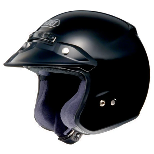 Shoei RJ Platinum-R Open Face Motorcycle Helmets - Black - X-Large
