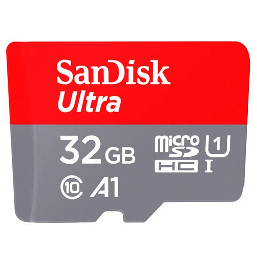 SanDisk 32GB Ultra microSDHC UHS-I Memory Card with Adapter - 120MB/s, C10, U1, Full HD, A1, Micro SD Card - SDSQUA4-032G-GN6MA [New Version]
