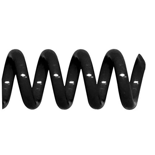 TruBind 18mm (11/16 in.) Spiral Binding Coils for Reports, Presentations and Proposals | 4:1 Pitch | 12 in. Length | Black | 155 Sheets Binding Capacity | 100 Pack
